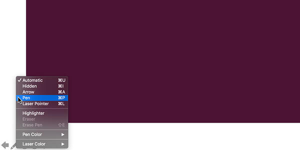 PowerPoint Annotation pen tool