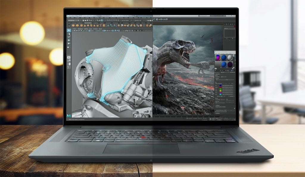 Lenovo ThinkPad P1 Gen 4 showing powerful rendering capabilities