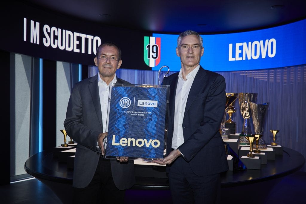Lenovo's Luca Rossi and Inter's Alessandro Antonello