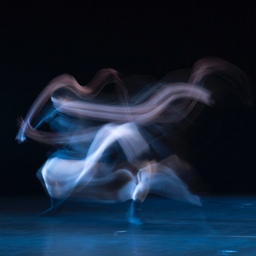 Image of blurred dancer