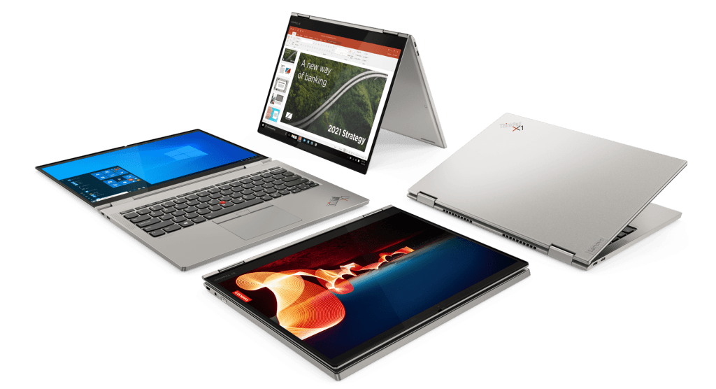ThinkPad X1 Titanium in multiple modes