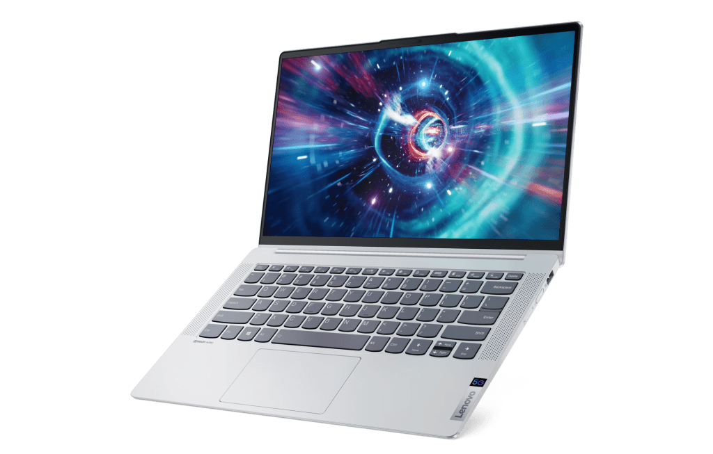 Lenovo IdeaPad 5G open on an angle