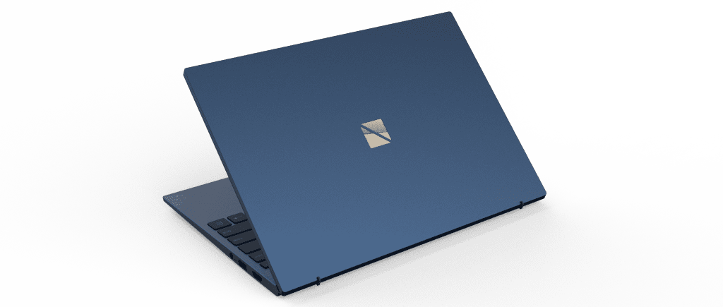 LAVIE pro mobile compact design comes in rich Navy Blue hue