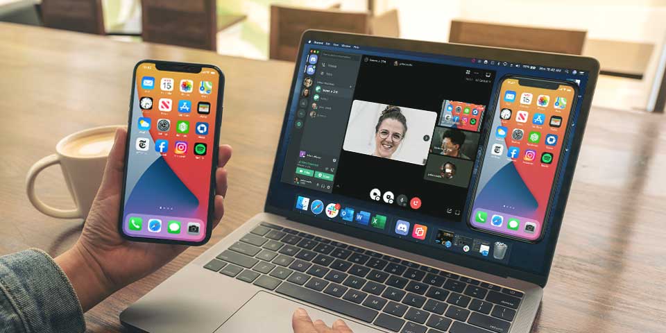 Share phone and tablet to Discord