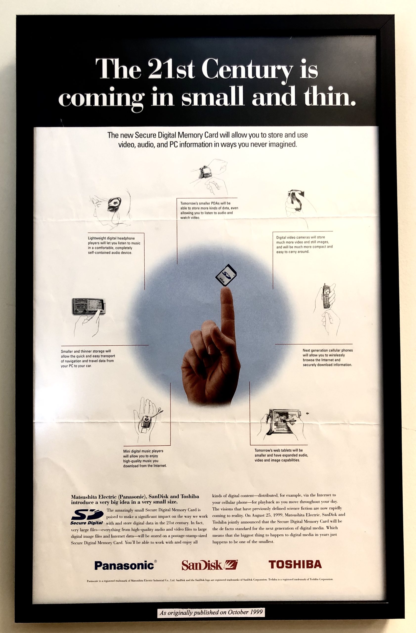 SD memory card history poster