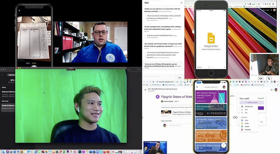 Teachers giving work from home tips