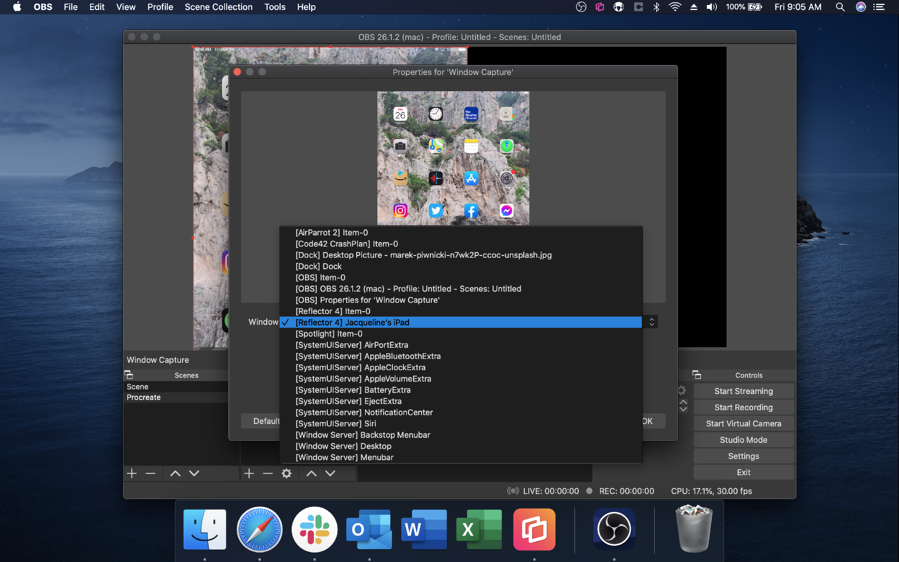 Select Reflector 4 from dropdown