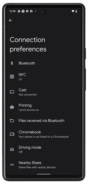 Connection Preferences