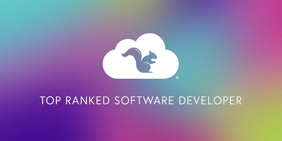 Top Ranked Software Developer with Squirrels logo