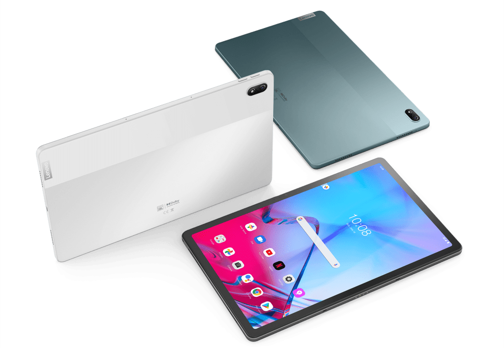 Lenovo Tab P11 5G - group shot showing multiple colors