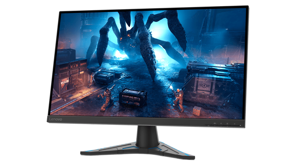The Lenovo G27e-20 Monitor comes in Raven Black hue