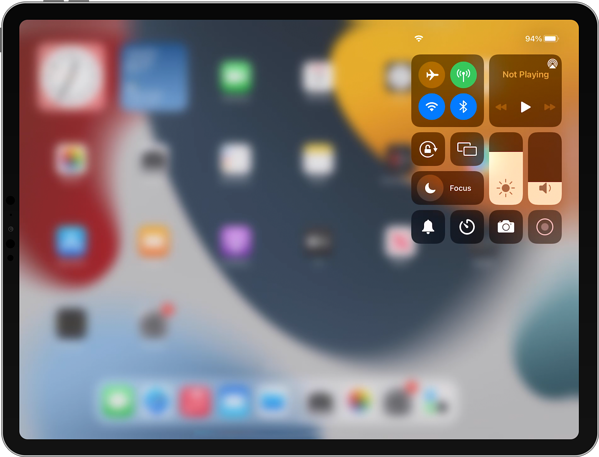 iPad Control Center