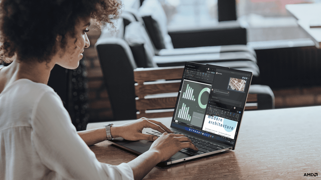 Woman sitting using Z13