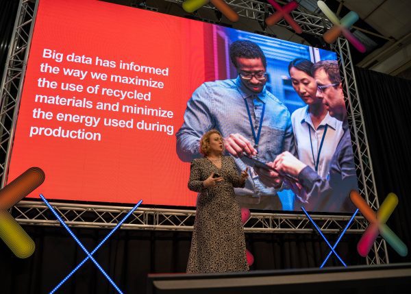 Fiona O'Brien on stage