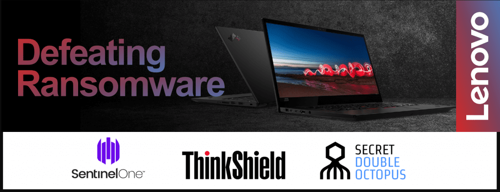 Text on graphic: Defeating Ransomware