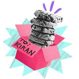 Illustration of box of cookies