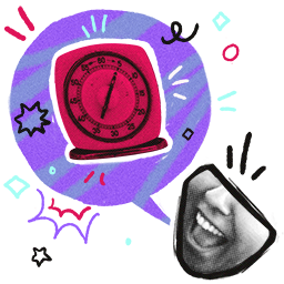 Illustration of kitchen timer