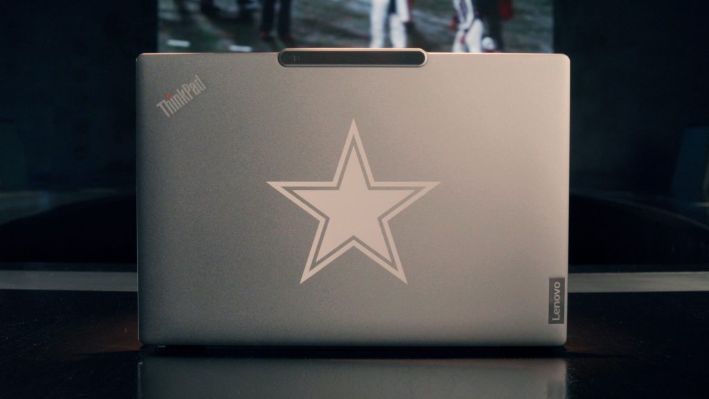 Lenovo PC with Dallas Cowboys' logo