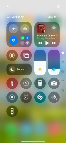iOS 18 Control Center