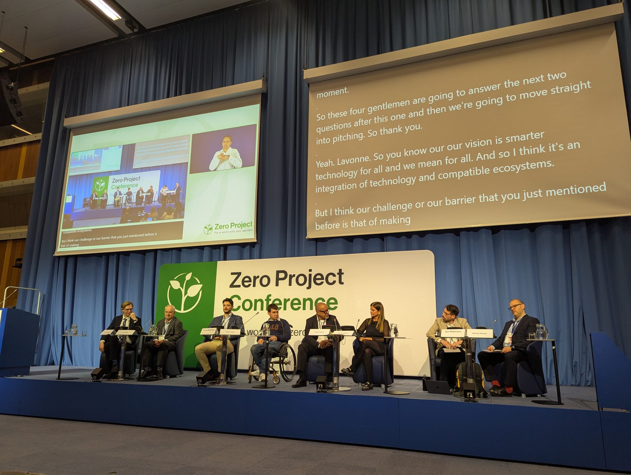 Calvin Crosslin at the Zero Project panel.