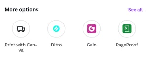 The Ditto app icon in Canva